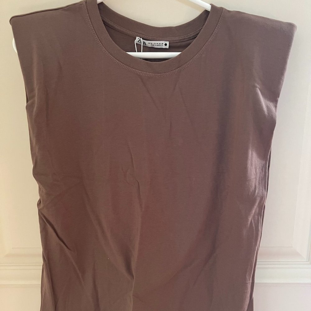 Zara Brown T Shirt